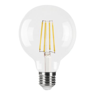 Ampoule LED E27 globe filament transparent 806 lm blanc chaud 3,8W grade A Jacobsen