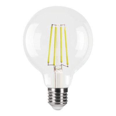 Ampoule LED E27 globe filament transparent 806 lm blanc neutre 3,8W grade A Jacobsen