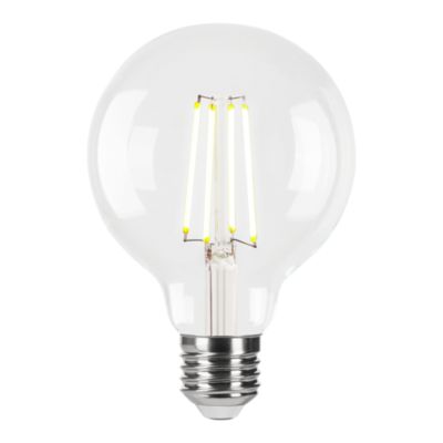 Ampoule LED E27 globe filament transparent 806 lm blanc neutre 3,8W grade A Jacobsen