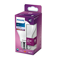 Ampoule LED E27 IP20 A60 4,5W 470lm blanc froid Philips Ø10cm
