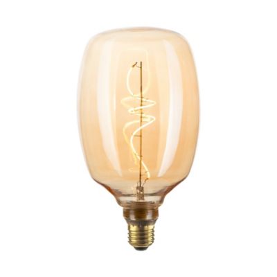 Ampoule LED Crown Tube Glassfib dimmable E27 Tube ⌀ 4,5cm 120lm 3,5W blanc  chaud Calex doré