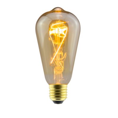 Ampoule LED E27 st64 à filament spirale ambré blanc chaud Jacobsen