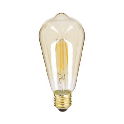Ampoule LED E27 ST64 filament ambré 806 lm blanc chaud 9 W Xanlite