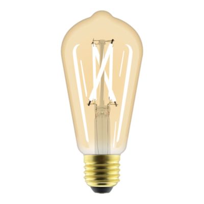 Ampoule LED E27 ST64 filament ambré connectée blanc variable 806 lm dimmable 7W Jacobsen Myko