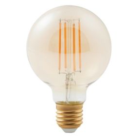 Ampoule LED à filament Diall globe Ø 80mm E27 9W=60W blanc chaud