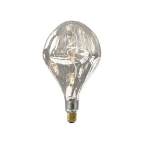 Ampoule LED filament dimmable E27 160lm blanc chaud Calex argent Ø16,5 x L.28cm