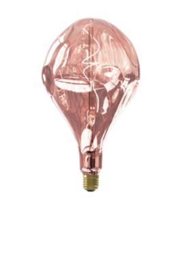 Ampoule LED filament dimmable E27 80lm blanc chaud Calex rose Ø16,5 x L.28cm