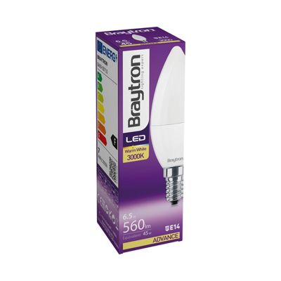 Ampoule LED flamme 6.5W (Eq. 45W) E14 3000K