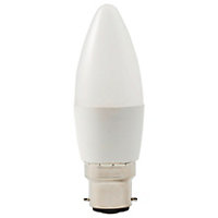 Ampoule LED flamme B22 470lm 4.2W = 40W Ø3.5cm Diall blanc chaud