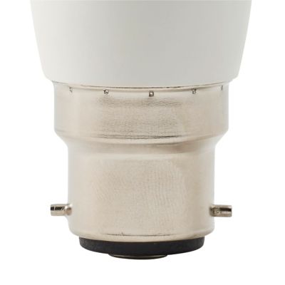 Ampoule LED flamme B22 470lm 4.2W = 40W Ø3.5cm Diall blanc chaud