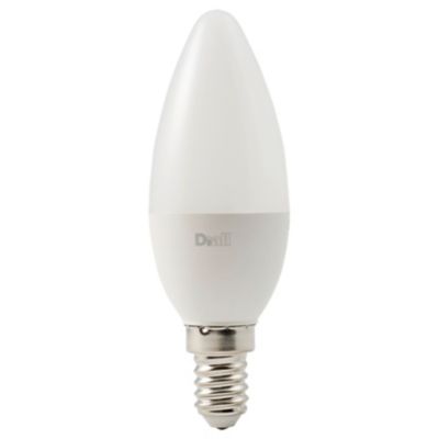 Ampoule LED flamme E14 250lm 2.2W = 25W Ø3.5cm Diall blanc chaud