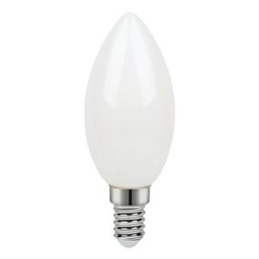 Ampoule LED flamme E14 470lm 3.4W = 40W Ø3.5cm Diall blanc chaud et blanc neutre