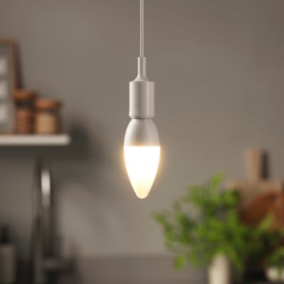 Ampoule LED flamme E14 470lm 4.2W = 40W Ø3.5cm Diall blanc chaud