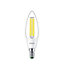 Ampoule LED flamme E14 485lm=40W blanc froid Philips ⌀3,5 cm transparent