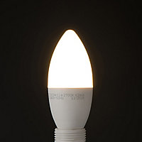 Ampoule LED flamme E14 8,5W=60W blanc chaud
