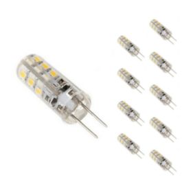 Ampoule LED G4 2W 12V SMD2835 24LED 360 degrés (Pack de 10) - Blanc Neutre 4000K - 5500K - SILAMP