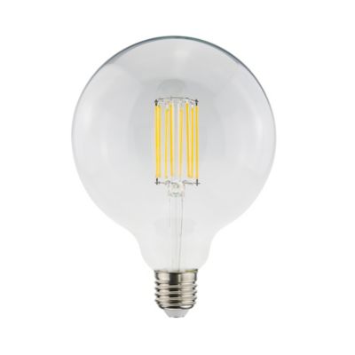 2 ampoules LED à filament G80 E27 470lm 2,5W=40W blanc chaud Diall
