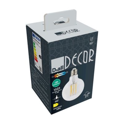 Ampoule LED globe E27 1521lm 11.2W = 100W Ø9.5cm Diall blanc chaud