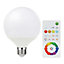 Ampoule LED globe E27 806lm 9W = 60W Ø10cm Diall RVB et blanc chaud aux nuance blanc froid