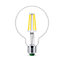 Ampoule LED globe E27 840lm=60W blanc chaud Philips ⌀9,5 cm transparent