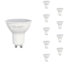 Ampoule LED GU10 8W 220V (Pack de 10) - Blanc Froid 6000K - 8000K - SILAMP