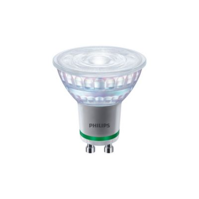 Ampoule LED GU10 blanc chaud Philips Ultra efficient standard 375lm 2,1W=50W