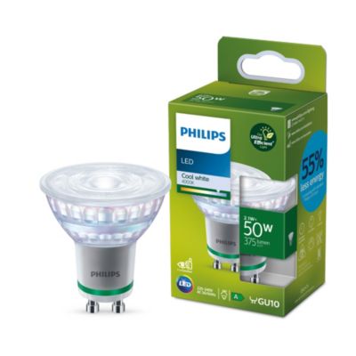 Ampoule LED GU10 spot 375 lm blanc froid 2,1W grade A Philips