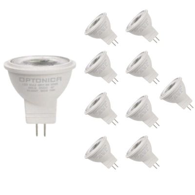 Ampoule LED GU4 / MR11 3W 12V (Pack de 10) - Blanc Chaud 2300K - 3500K - SILAMP