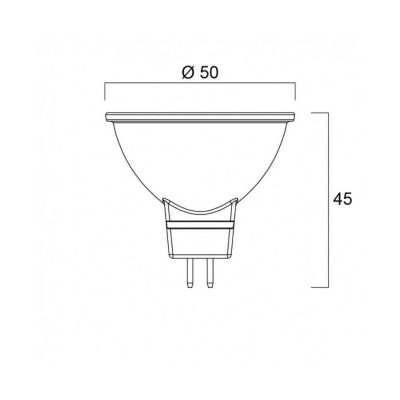 Ampoule led GU5,3 830 4,5W égal à 35W MR16 SYLVANIA