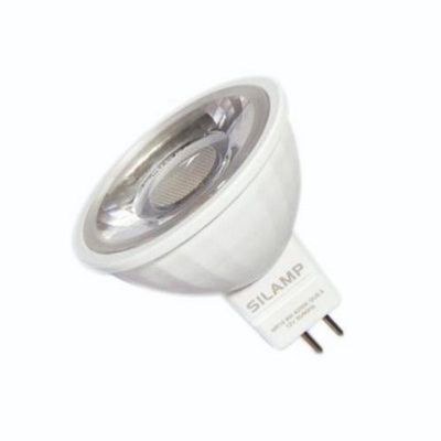 Ampoule LED GU5.3 / MR16 12V 8W SMD 80 degrés - Blanc Chaud 2300K - 3500K - SILAMP