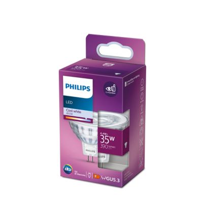 Ampoule LED GU5.3 spot MR16 390 lm blanc froid 4,4W Philips