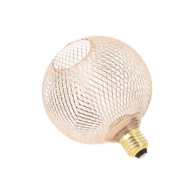 Ampoule LED holograme cage cuivre IP20 E27 150lm blanc chaud Xanlite