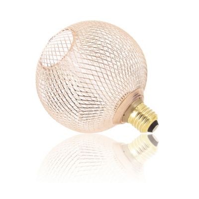 Ampoule LED holograme cage cuivre IP20 E27 150lm blanc chaud Xanlite