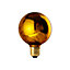 Ampoule LED linéaire Globe E27 20lm 4W blanc chaud ⌀9,5cm jaune