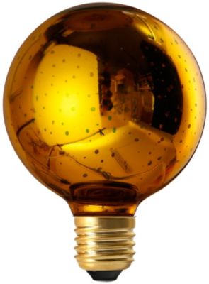 Ampoule LED linéaire Globe E27 20lm 4W blanc chaud ⌀9,5cm jaune Castorama