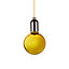 Ampoule LED linéaire Globe E27 20lm 4W blanc chaud ⌀9,5cm jaune