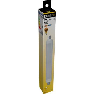 Ampoule LED Linéaire S19 1000lm 9W = 71W Ø3.8cm Diall blanc chaud