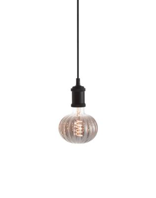 Ampoule LED Pulse Metz gris fumé dimmable E27 ⌀12,5cm 40lm 4W blanc chaud Calex