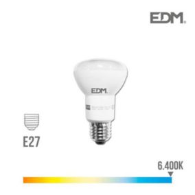 Ampoule LED réflecteur R63 - EDM - 7W 470 Lumens - E27 6400K lumière froide