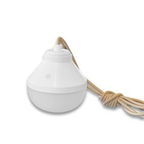 Ampoule LED rechargeable LYS Blanc  H 15cm