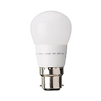 Ampoule LED sphérique B22 3,2W=25W blanc chaud