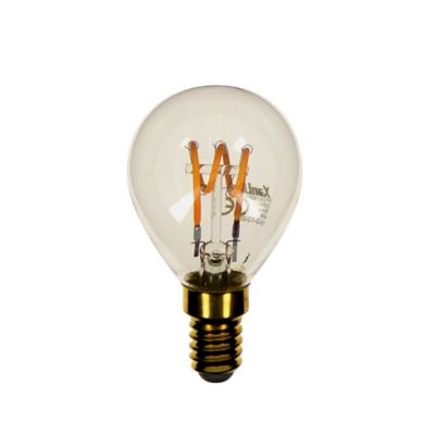 Ampoule LED spirale E14 180lm 18W IP20 Ø4,8 cm blanc chaud Xanlite
