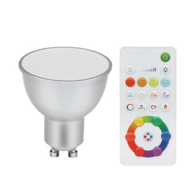 Ampoule LED spot réflecteur GU10 350lm 4W = 32W Ø5cm Diall RVB et blanc chaud aux nuance blanc froid