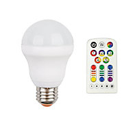 Ampoule LED Standard 3en1 Veezio 7.5W=40W RGB+Blanc chaud