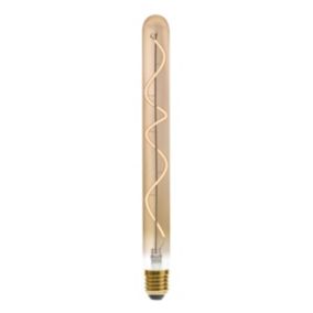 Ampoule LED "Tube" ambrée - filament torsadé E27 - Atmosphera