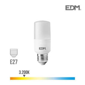 Ampoule LED tubulaire E27 10W 1100 lm 3200k EDM - Lumière chaude