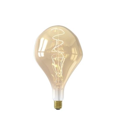 Ampoule LED XXL à filament spirale E27 300lm 6W blanc extra chaud ⌀16,5cm Calex