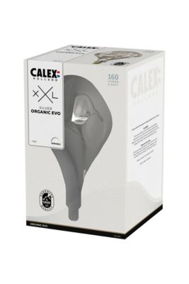 Ampoule LED XXL filament dimmable E27 160lm blanc chaud Calex argent Ø16,5 x L.28cm