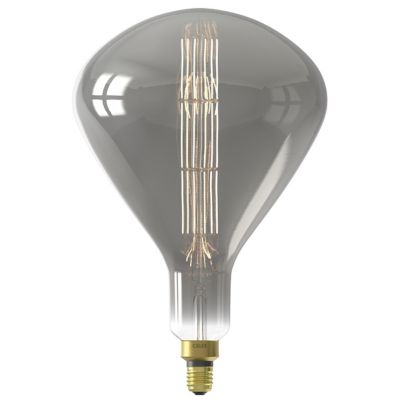 Ampoule LED XXL Sydney gris dimmable E27 Amphore ⌀ 25cm 250lm 7,5W blanc chaud Calex