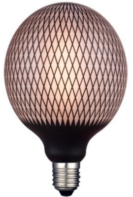 ampoule magic net globe led decor noir o 12 50 cm e27 4w 180lm 2700 k castorama